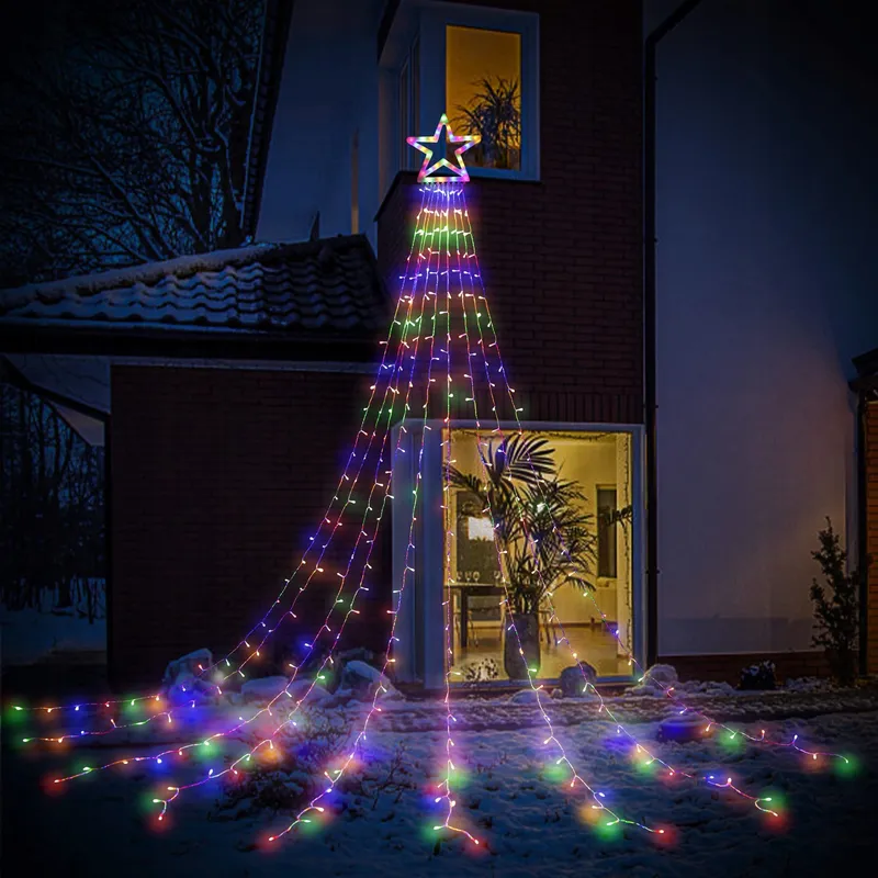HOSPAOP LED Lichtsnoer Buiten Kerst 8 Modi Multikleur 320 LED — foto 1