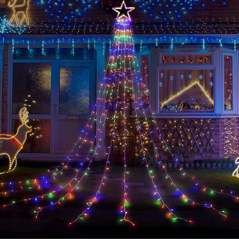 HOSPAOP LED Lichtsnoer Buiten Kerst 8 Modi Multikleur 320 LED — foto 5