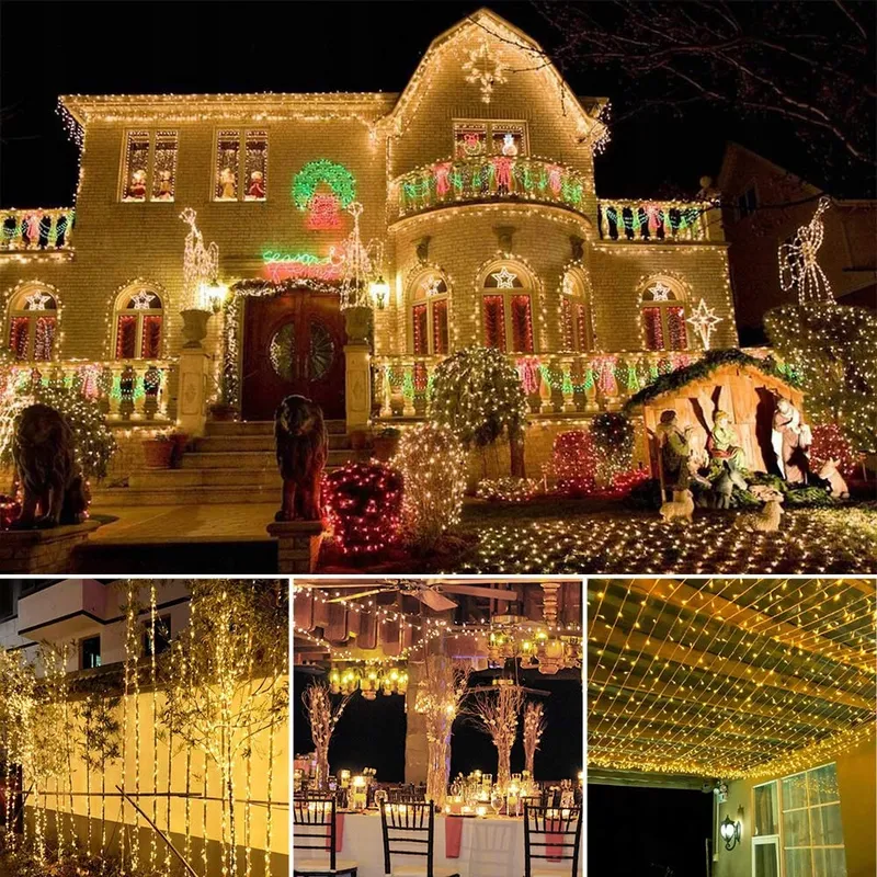 BRIZLABS Kerstverlichting Lichtsnoer 20M 200 LED Waterdicht — foto 5