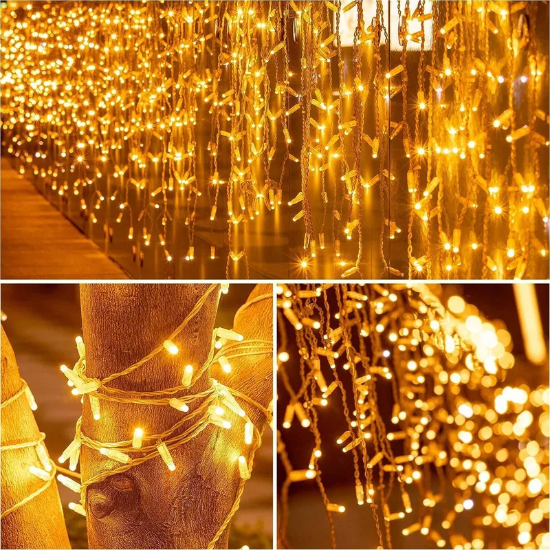 EISREGEN Lichtketting 15M 600 LED Buiten Waterdicht 8 Modi — foto 3