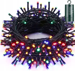 QEDERTEK LED Lichtketting 20M Batterij 8 Modi Waterdicht — miniatuur 1
