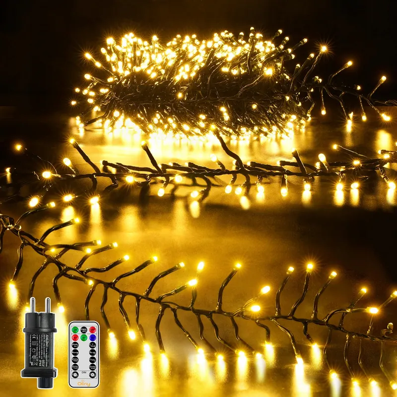OLLNY Lichtketting Buiten Waterdicht 6M 400LED — foto 1