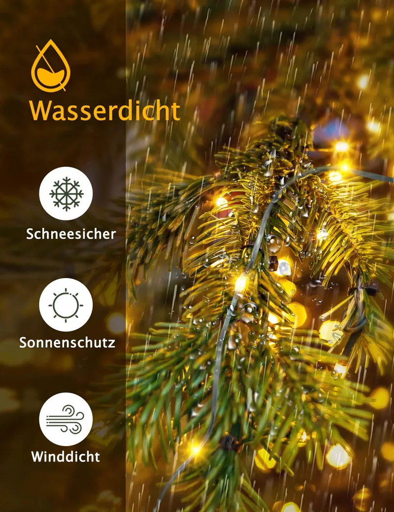 GYLEFY Kerstboomverlichting 480 LED IP65 Timer 8 Standen — foto 2
