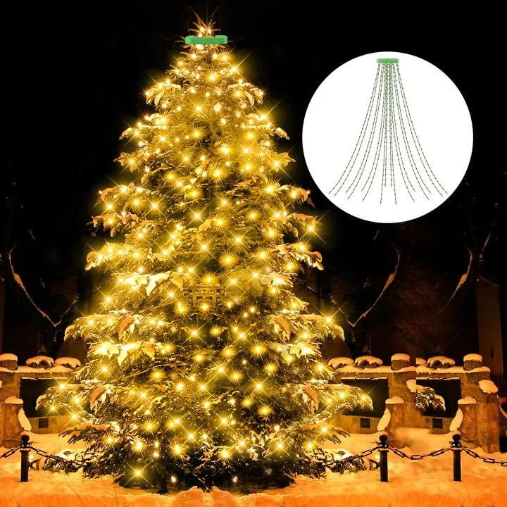 GYLEFY Kerstboomverlichting 480 LED IP65 Timer 8 Standen — foto 8