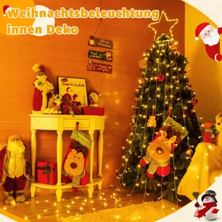 OLLNY Waterdichte Kerstverlichting 8 Standen 3,5M 352 LED — miniatuur 7
