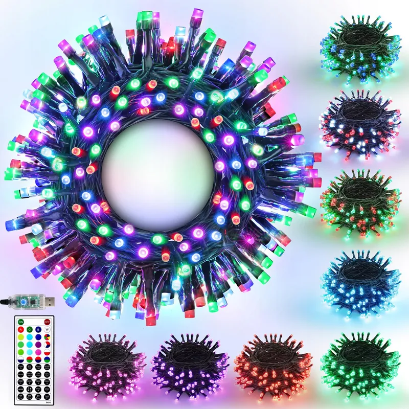 JOOMER Waterdichte Lichtketting Kleurrijk 100LED 10M USB — foto 1