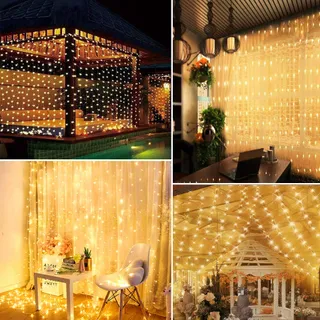 OLLNY Kerstboom Lichtketting 234 LED 18m 8 Modi IP44 Waterdicht — miniatuur 10