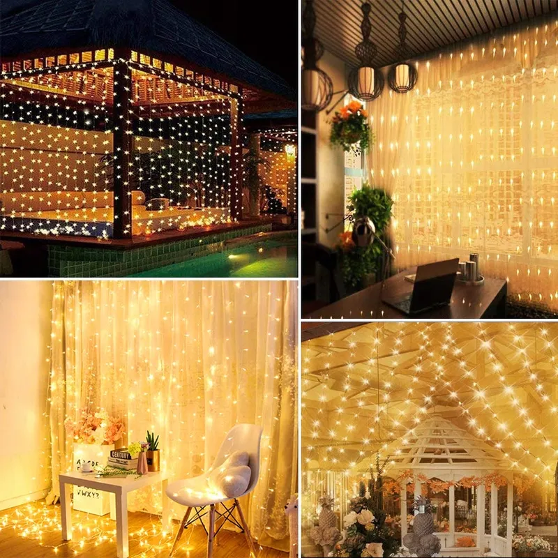 OLLNY Kerstboom Lichtketting 234 LED 18m 8 Modi IP44 Waterdicht — foto 10