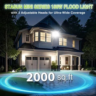 STASUN LED Schijnwerper 150W 15000lm IP66 Waterdicht 6000K — miniatuur 4