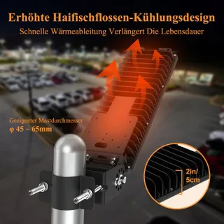 SUFUYA LED Straatlamp 100W 14000lm IP67 6500K Waterdicht — miniatuur 6
