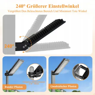 SUFUYA LED Straatlamp 100W 14000lm IP67 6500K Waterdicht — miniatuur 4