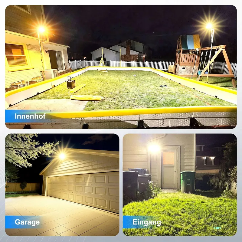HOPEDAMAI LED Schijnwerper 100W 14000lm 3000K IP67 Warmwit Tuin Garage — foto 6