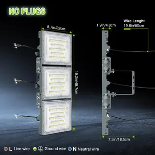 STASUN LED Schijnwerper 300W 30000lm 6000K IP66 Zwembad — miniatuur 6