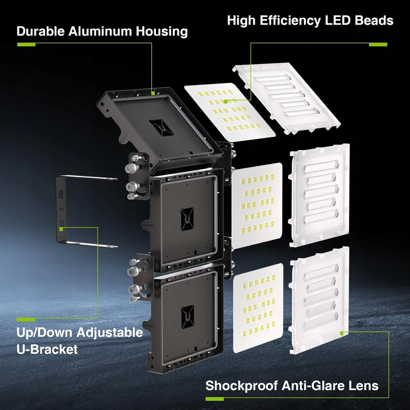 STASUN LED Schijnwerper 300W 30000lm 6000K IP66 Zwembad — foto 3