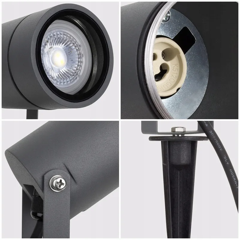 DAWALIGHT Tuinspot LED GU10 IP65 4 Stuks 5W 3000K Aluminium — foto 6