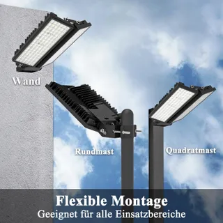 HOPEDAMAI LED Straatlamp 200W 28000lm 6500K IP67 230V Mast — miniatuur 3