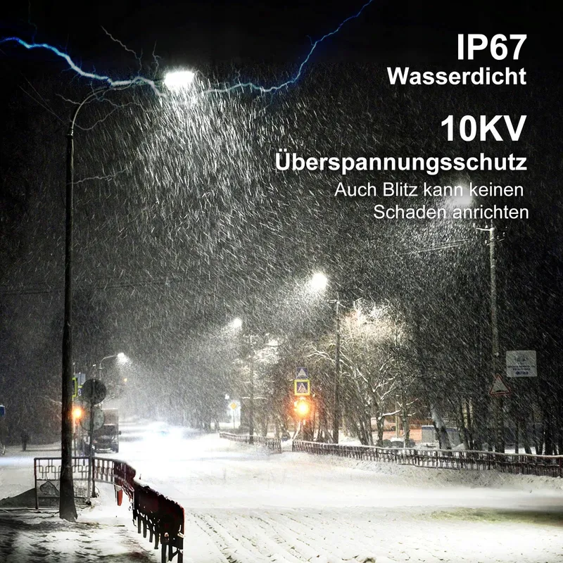 HOPEDAMAI LED Straatlamp 200W 28000lm 6500K IP67 230V Mast — foto 2