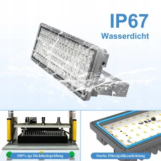 POWFUL LED Schijnwerper 100W 14000lm 6500K IP67 Verstelbaar Tuin Garage — miniatuur 4