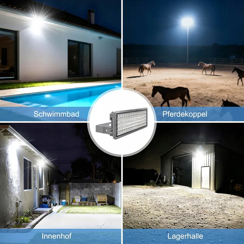 POWFUL LED Schijnwerper 100W 14000lm 6500K IP67 Verstelbaar Tuin Garage — foto 6