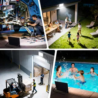 LUX STRAES LED Bouwlamp 2x150W 16500lm 6500K IP66 Garage — miniatuur 4