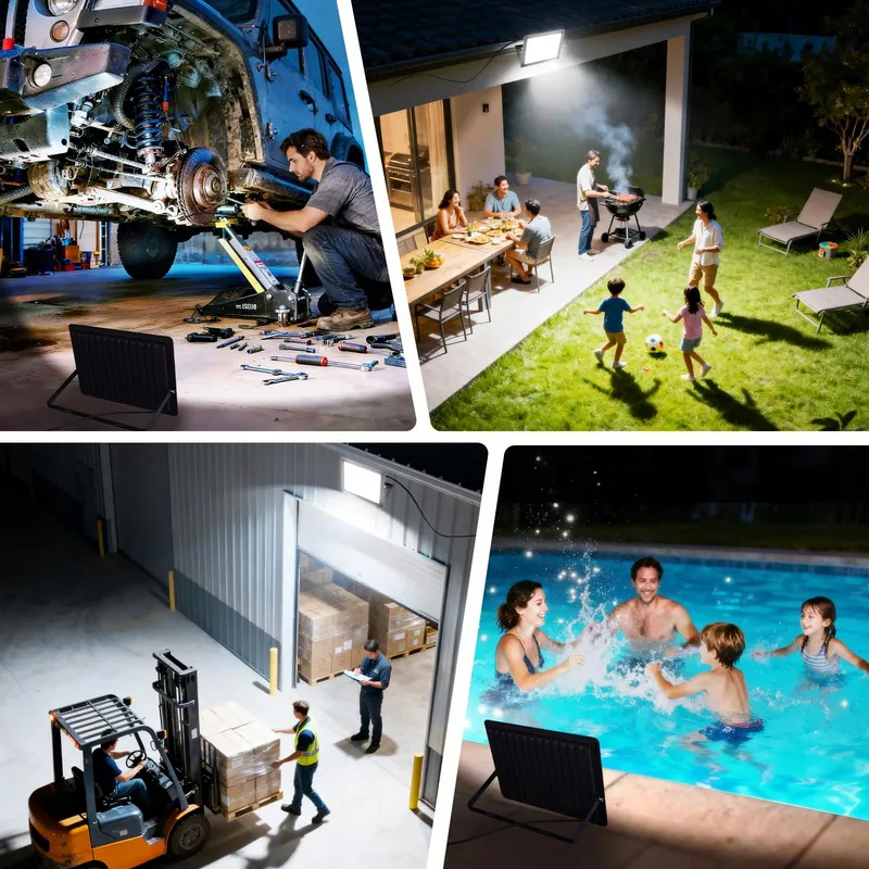 LUX STRAES LED Bouwlamp 2x150W 16500lm 6500K IP66 Garage — foto 4