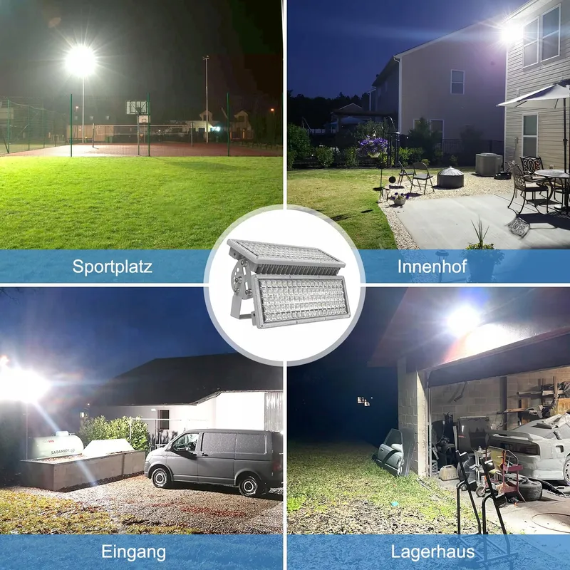 POWFUL LED Schijnwerper 200W 28000lm IP67 Koudwit Tuin — foto 5