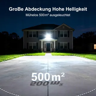 POWFUL LED Schijnwerper 200W 28000lm IP67 Koudwit Tuin — miniatuur 2
