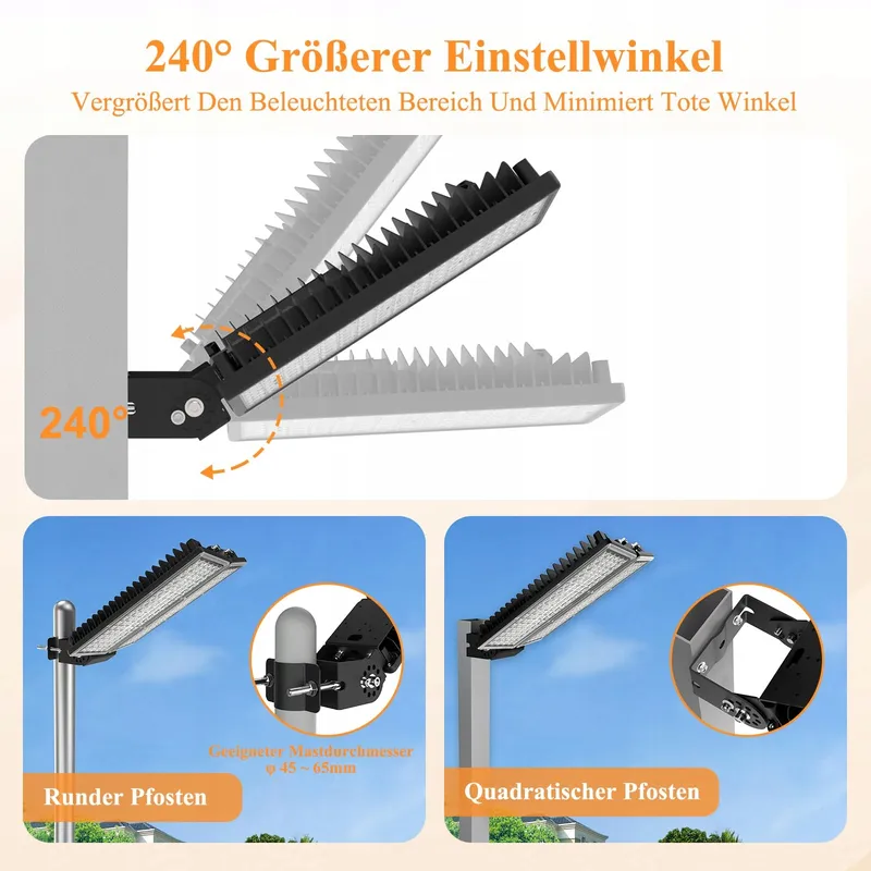 SUFUYA LED Buitenlamp Verstelbaar 2 Koppen 200W 28000lm IP67 — foto 5