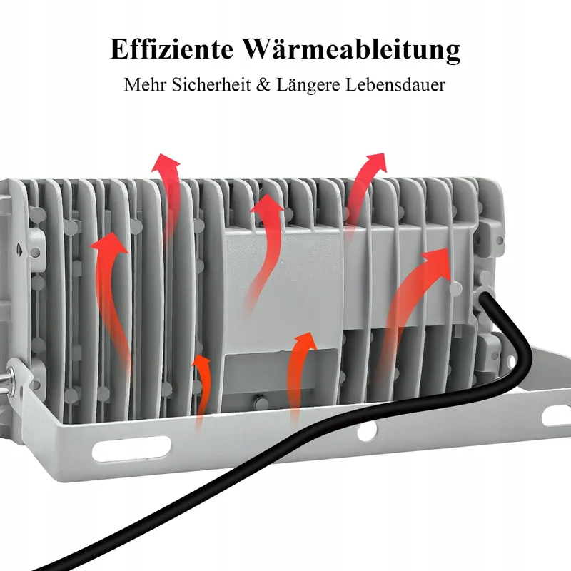 SUFUYA LED Schijnwerper Buiten Waterdicht Verstelbaar 50W 6500K IP67 — foto 5
