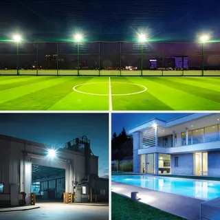PSATFITO LED Schijnwerper 50W 5400LM IP66 6000K Garage 2 Stuks — miniatuur 8