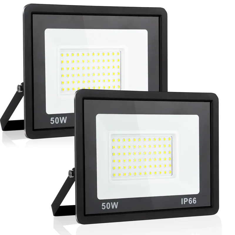 PSATFITO LED Schijnwerper 50W 5400LM IP66 6000K Garage 2 Stuks — foto 1
