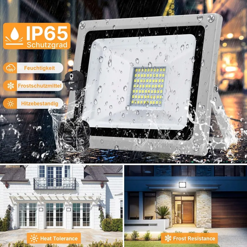 PAPASBOX LED Schijnwerper Buiten 30W 6000K IP65 Waterdicht — foto 5
