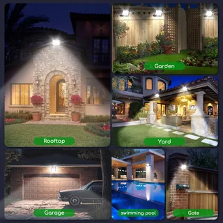AIGOSTAR LED Schijnwerper 30W 2 Stuks 4000K IP65 Tuin Garage — miniatuur 7