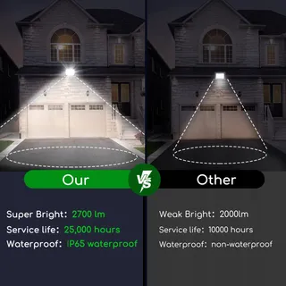 AIGOSTAR LED Schijnwerper 30W 2 Stuks 4000K IP65 Tuin Garage — miniatuur 3