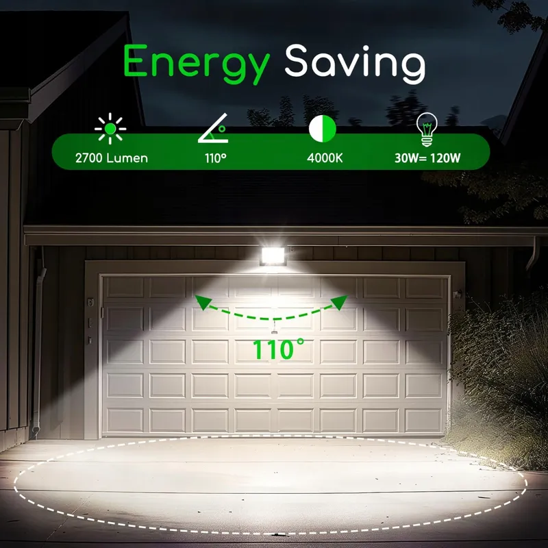 AIGOSTAR LED Schijnwerper 30W 2 Stuks 4000K IP65 Tuin Garage — foto 2