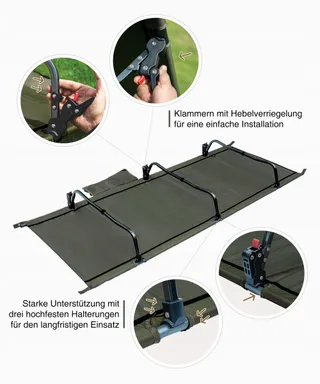 ONETIGRIS SUPRAGRIS Opvouwbaar Veldbed Licht Tot 180kg Camping Outdoor — miniatuur 4