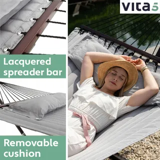 VITA5 Hangmatset 2 Personen 200kg met Standaard Tafel — miniatuur 6