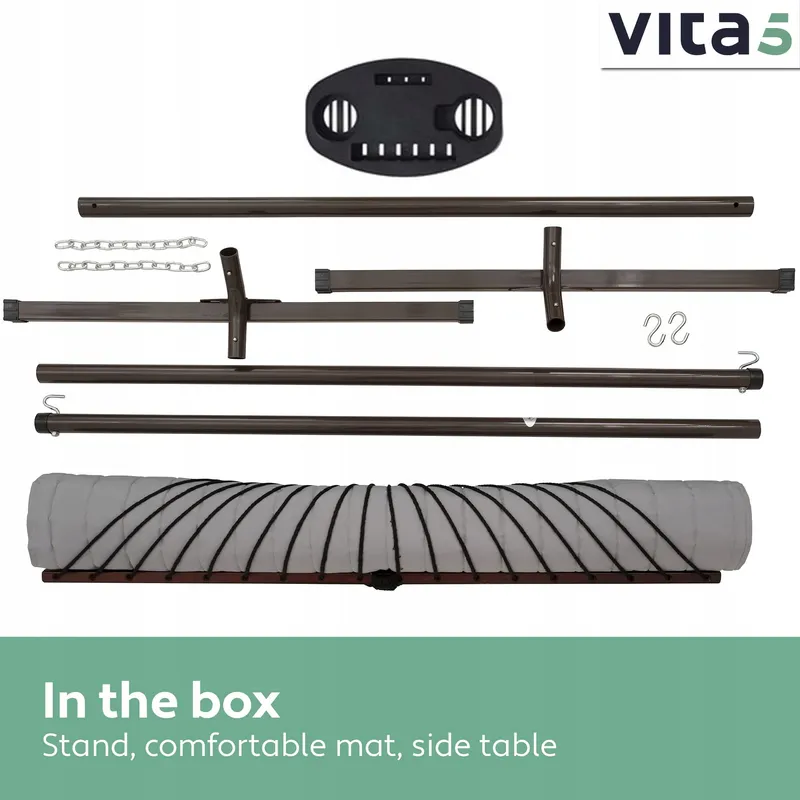 VITA5 Hangmatset 2 Personen 200kg met Standaard Tafel — foto 5