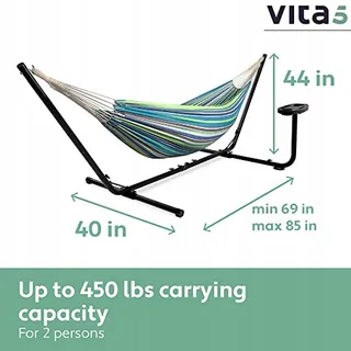 VITA5 Hangmat Set 2 Personen Tuin Interieur 200kg — miniatuur 3
