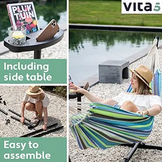 VITA5 Hangmat Set 2 Personen Tuin Interieur 200kg — miniatuur 2