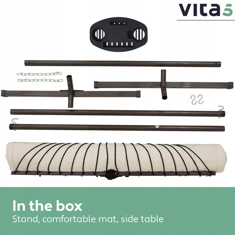 VITA5 Hangmatset 2 Personen 200kg Balkon Tuin Zwembad Versie 1 — foto 5