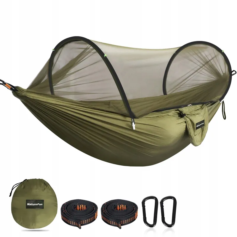 NATUREFUN Ultralichte Reishangmat met Klamboe 300kg Nylon — foto 1