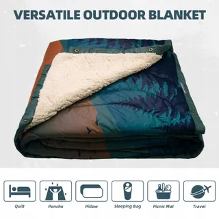 KAWAGEBO Campingdeken Outdoor Licht Waterafstotend Wandelen Reizen — miniatuur 3