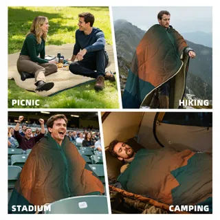 KAWAGEBO Campingdeken Outdoor Licht Waterafstotend Wandelen Reizen — miniatuur 9