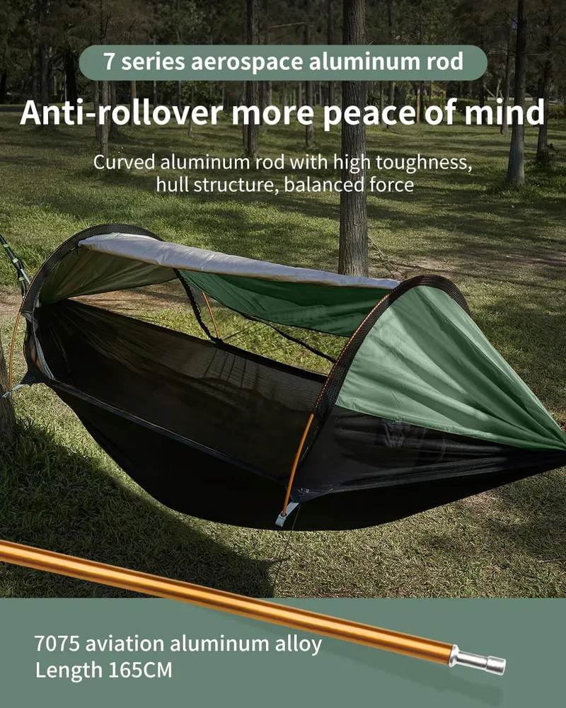 TRAVEL BIRD Hangmattent Klamboe UV-Bescherming 290x140cm — foto 5