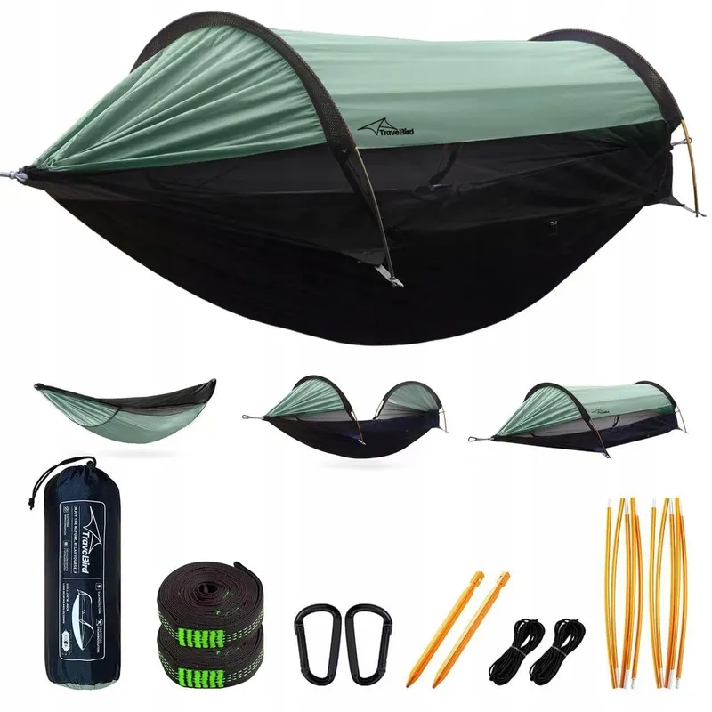 TRAVEL BIRD Hangmattent Klamboe UV-Bescherming 290x140cm — foto 1