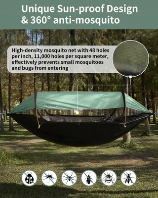 TRAVEL BIRD Hangmattent Klamboe UV-Bescherming 290x140cm — miniatuur 3