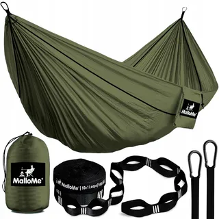 MALLOME Dubbele Hangmat 300x200cm Nylon Waterdicht 2 Personen — miniatuur 1