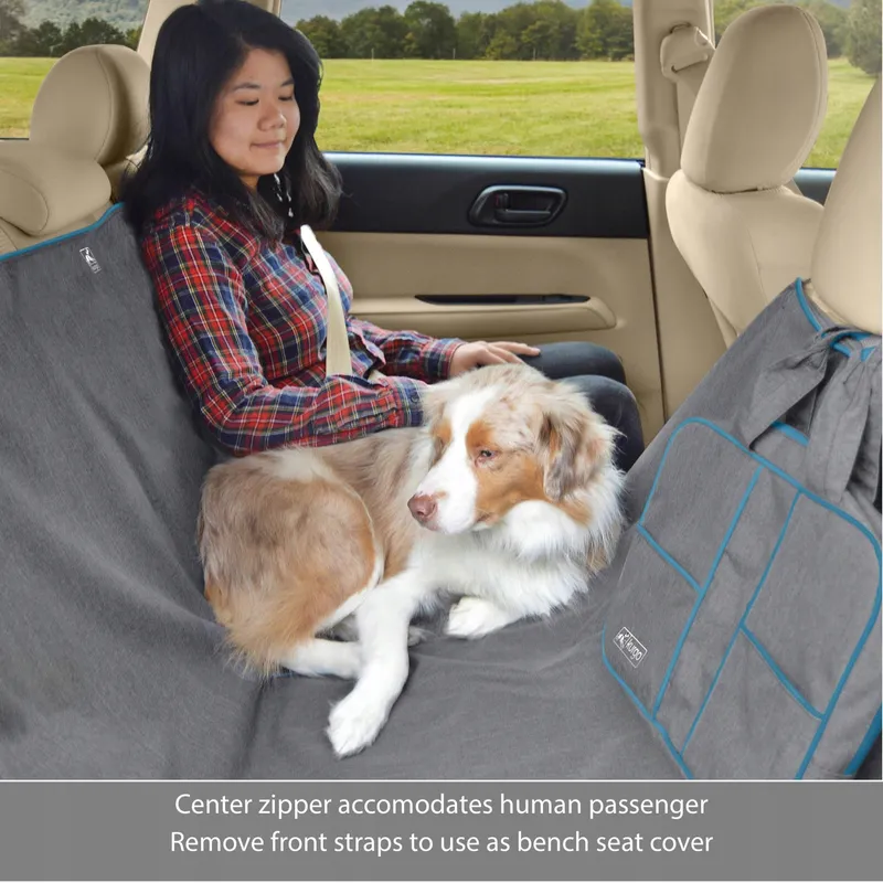 KURGO Heather Achterbankmat Hond Waterdicht Grijs 140x142cm — foto 3