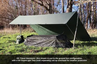 DD TRAVEL Reishangmat Waterdicht Met Klamboe Dubbellaags Olijfgroen — miniatuur 7